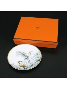 Hermes Red Road Sketch Bread Plate